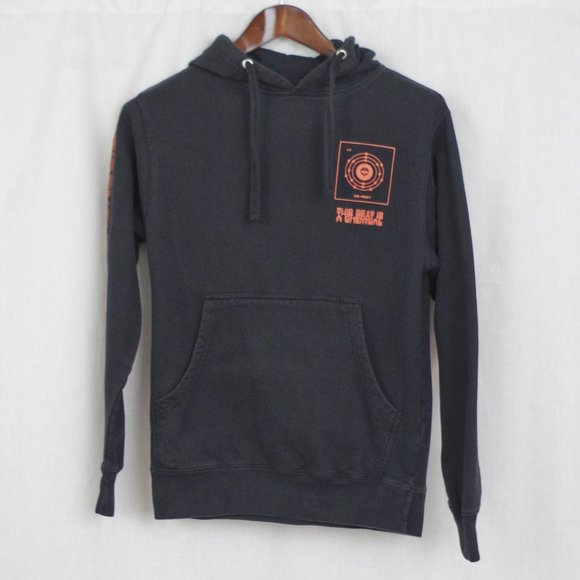 Twenty One Pilots Black & Orange Hooded Sweatshirt Men's XS - Picture 2 of 7